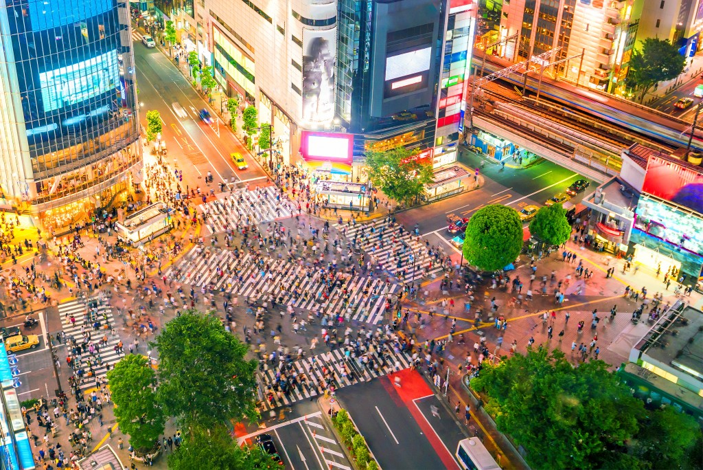 busy tokyo street