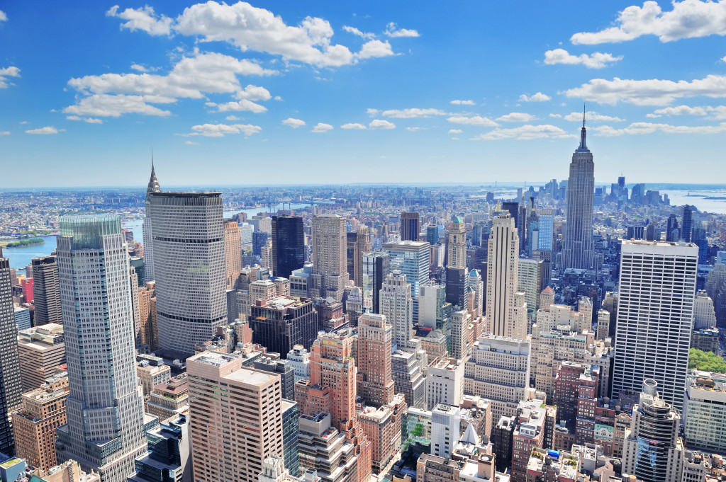 new york city overhead view